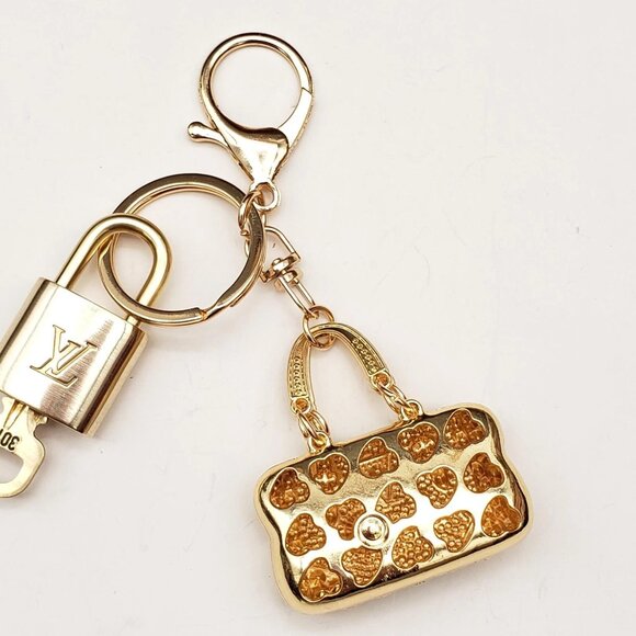 Authentic Louis Vuitton Lock & Key with unbranded Bag Keycharm - Picture 5 of 7